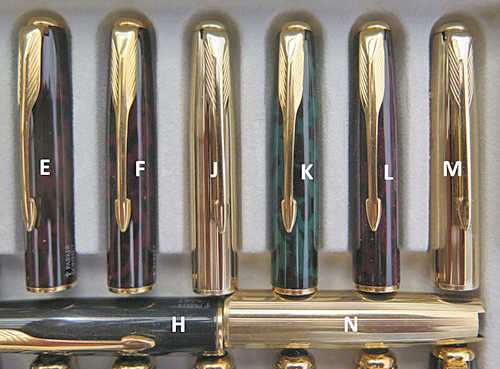 PARKER SONNET NEW OLD STOCK CAPS